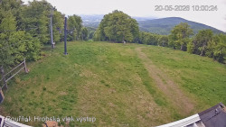 Vrchol Bouřňák, pohled na jih