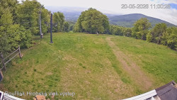 Vrchol Bouřňák, pohled na jih