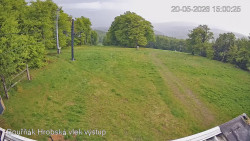 Vrchol Bouřňák, pohled na jih