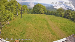 Vrchol Bouřňák, pohled na jih