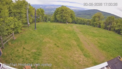 Vrchol Bouřňák, pohled na jih