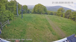 Vrchol Bouřňák, pohled na jih