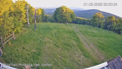 Vrchol Bouřňák, pohled na jih