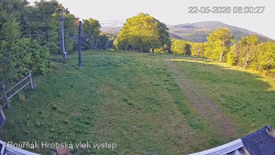 Vrchol Bouřňák, pohled na jih