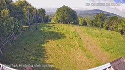 Vrchol Bouřňák, pohled na jih