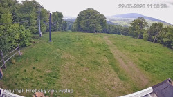 Vrchol Bouřňák, pohled na jih