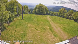 Vrchol Bouřňák, pohled na jih