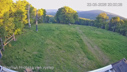 Vrchol Bouřňák, pohled na jih
