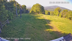 Vrchol Bouřňák, pohled na jih