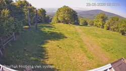 Vrchol Bouřňák, pohled na jih