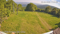 Vrchol Bouřňák, pohled na jih