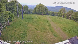 Vrchol Bouřňák, pohled na jih