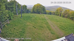Vrchol Bouřňák, pohled na jih
