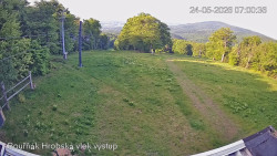 Vrchol Bouřňák, pohled na jih