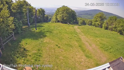 Vrchol Bouřňák, pohled na jih