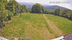 Vrchol Bouřňák, pohled na jih