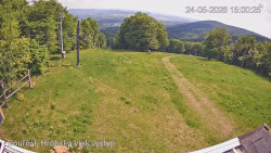 Vrchol Bouřňák, pohled na jih