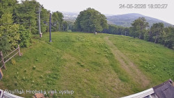 Vrchol Bouřňák, pohled na jih