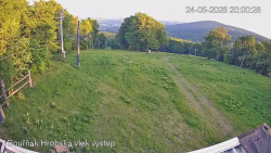 Vrchol Bouřňák, pohled na jih