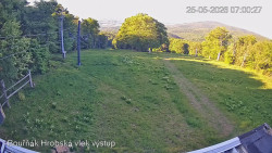 Vrchol Bouřňák, pohled na jih