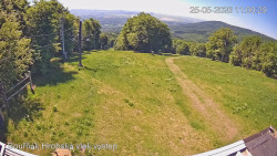 Vrchol Bouřňák, pohled na jih