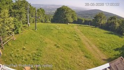 Vrchol Bouřňák, pohled na jih