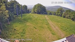 Vrchol Bouřňák, pohled na jih
