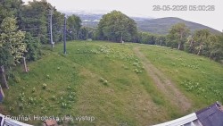 Vrchol Bouřňák, pohled na jih