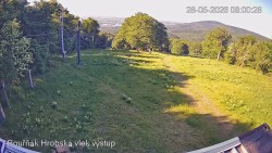 Vrchol Bouřňák, pohled na jih