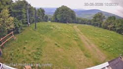 Vrchol Bouřňák, pohled na jih