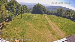 Vrchol Bouřňák, pohled na jih