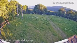 Vrchol Bouřňák, pohled na jih