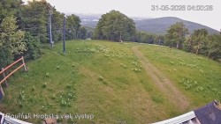 Vrchol Bouřňák, pohled na jih