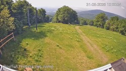 Vrchol Bouřňák, pohled na jih