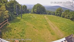 Vrchol Bouřňák, pohled na jih