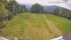 Vrchol Bouřňák, pohled na jih