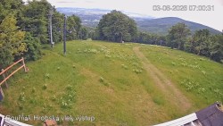 Vrchol Bouřňák, pohled na jih