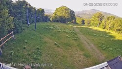Vrchol Bouřňák, pohled na jih