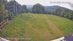 Vrchol Bouřňák, pohled na jih