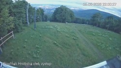 Vrchol Bouřňák, pohled na jih