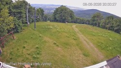 Vrchol Bouřňák, pohled na jih