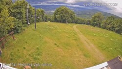 Vrchol Bouřňák, pohled na jih