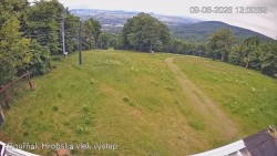 Vrchol Bouřňák, pohled na jih