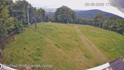 Vrchol Bouřňák, pohled na jih