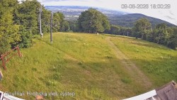 Vrchol Bouřňák, pohled na jih