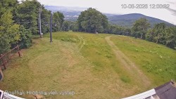 Vrchol Bouřňák, pohled na jih