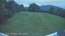 Vrchol Bouřňák, pohled na jih