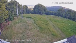 Vrchol Bouřňák, pohled na jih