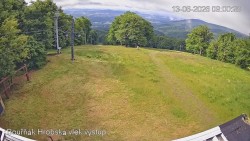 Vrchol Bouřňák, pohled na jih