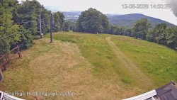 Vrchol Bouřňák, pohled na jih